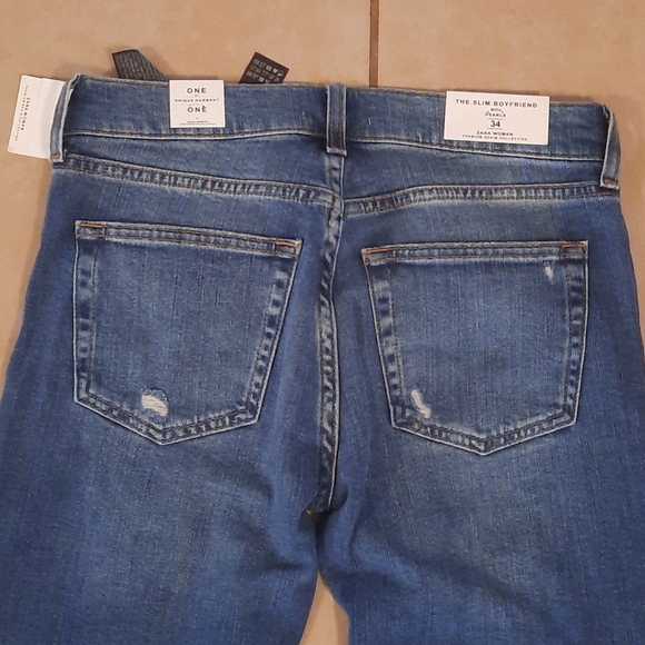 NWT Zara woman Boy Slim Boyfriend Jean - Picture 4 of 8